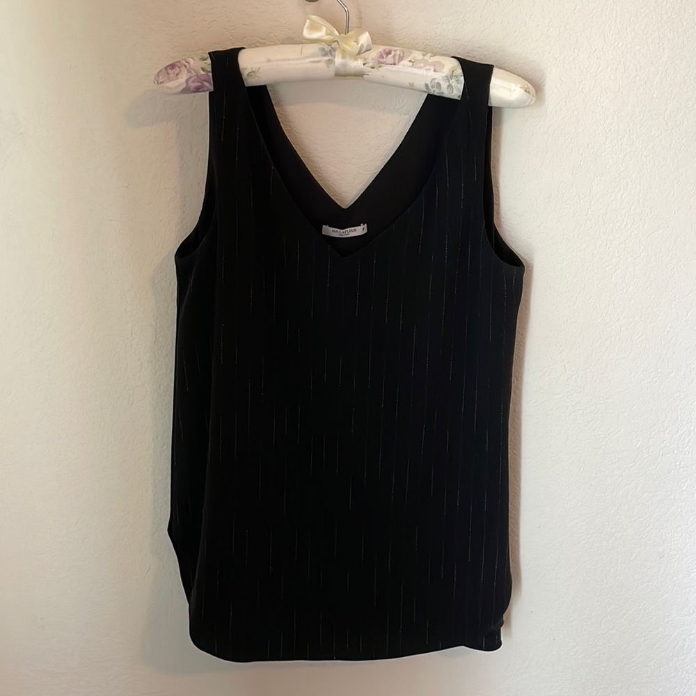 Delicate pinstripe MM Lafleur top